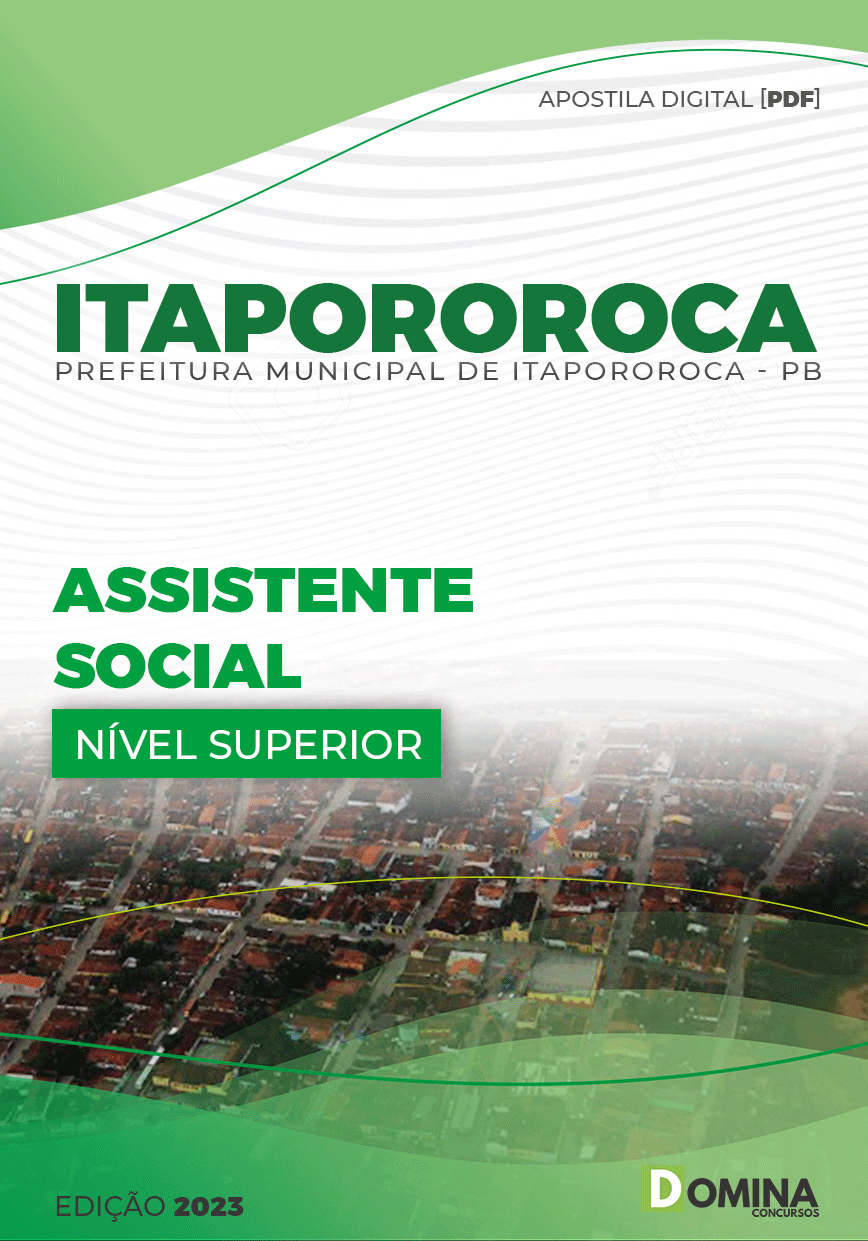 Apostila Digital Pref Itapororoca PB 2023 Assistente Social