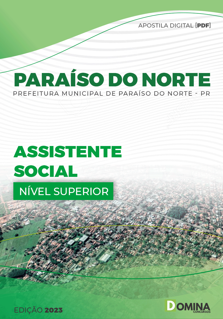Apostila Digital Pref Paraíso Norte PR 2023 Assistente Social