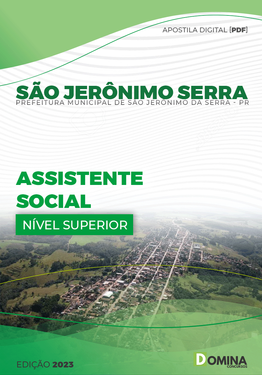 Apostila Pref São Jerônimo Serra PR 2023 Assistente Social