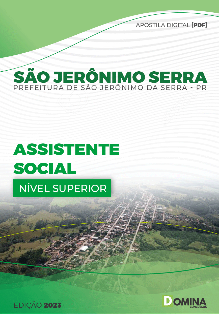 Apostila Pref São Jerônimo Serra PR 2023 Assistente Social