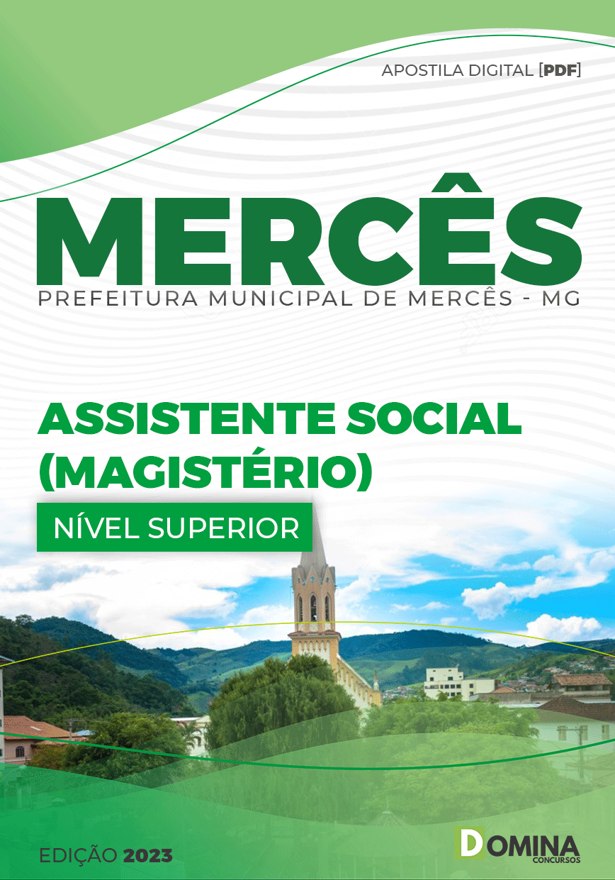 Apostila Digital Pref Mercês MG 2023 Assistente Social