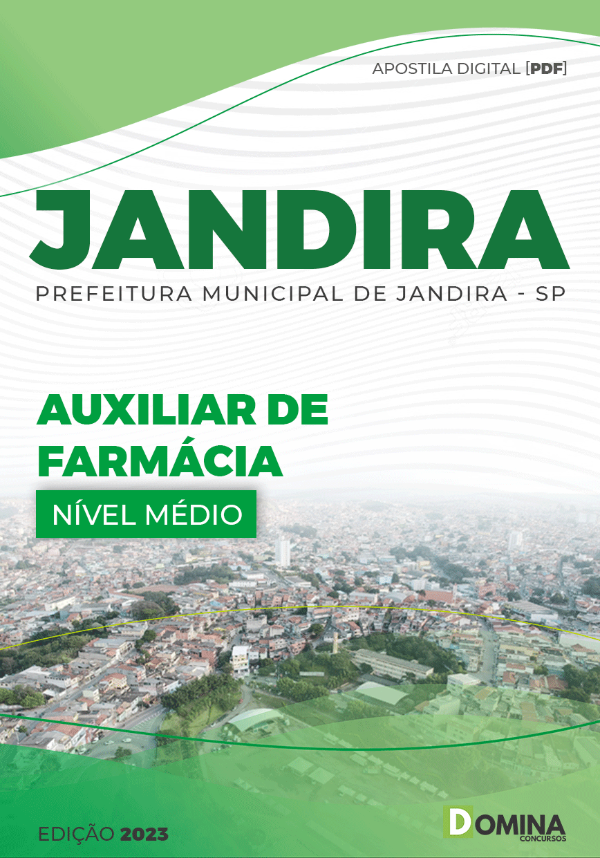 Apostila Concurso Pref Jandira SP 2023 Auxiliar Farmácia