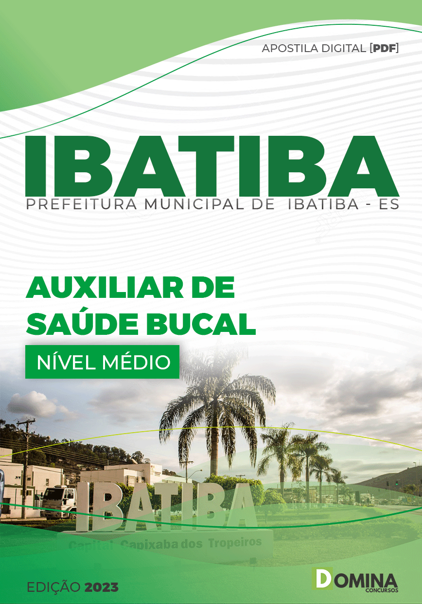 Apostila Concurso Pref Ibatiba ES 2023 Auxiliar Saúde Bucal
