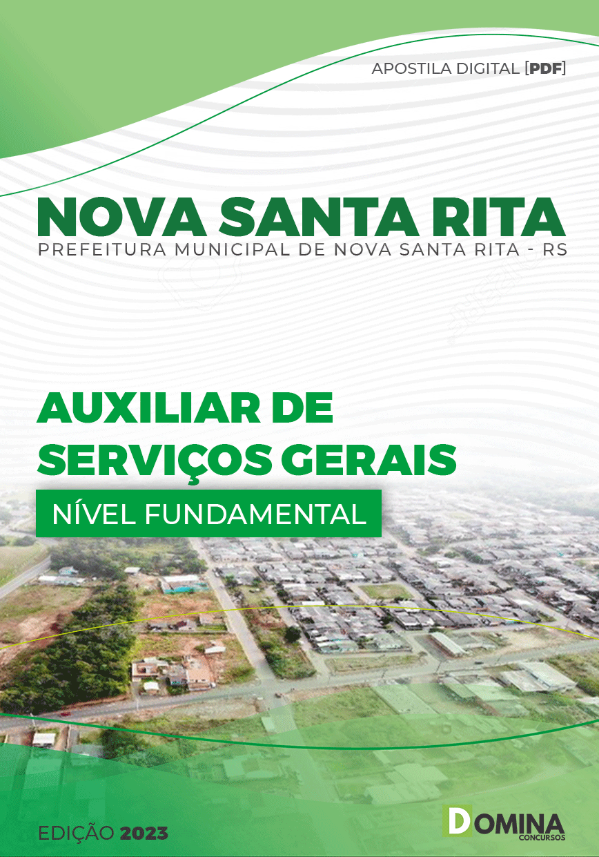 Apostila Pref Nova Santa Rita RS 2023 Auxiliar Serviços Gerais