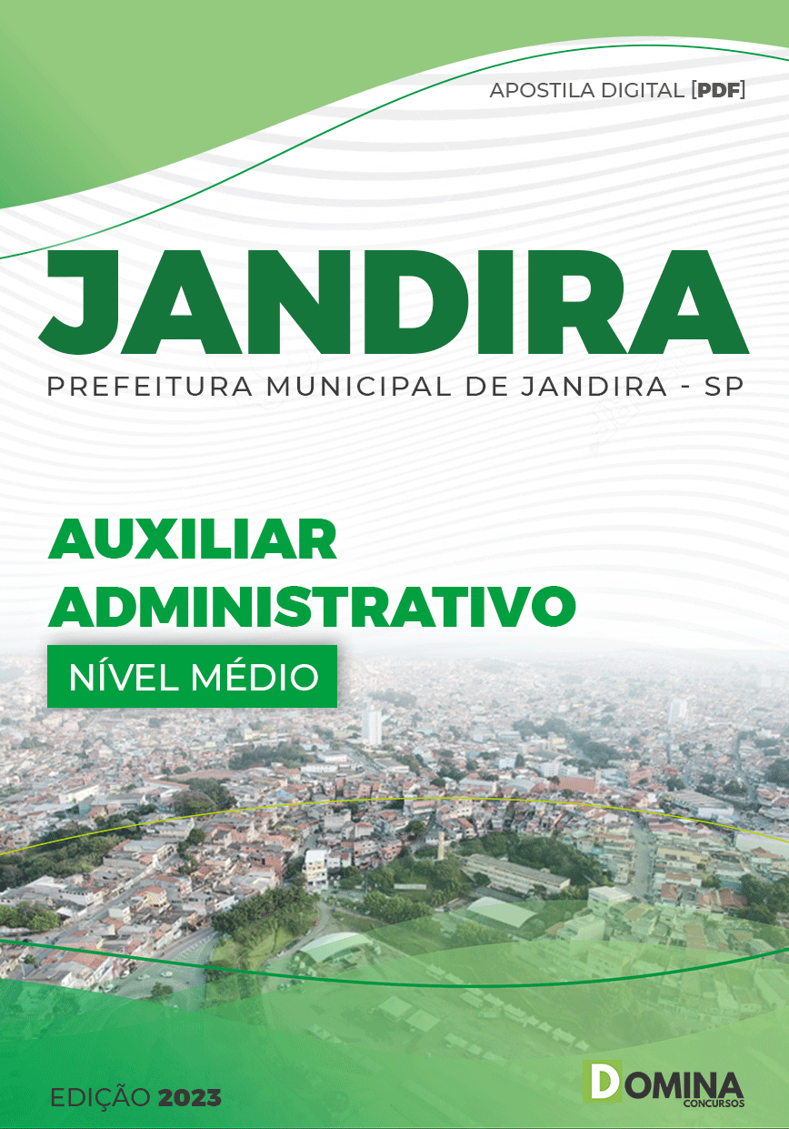 Apostila Digital Pref Jandira SP 2023 Auxiliar Administrativo