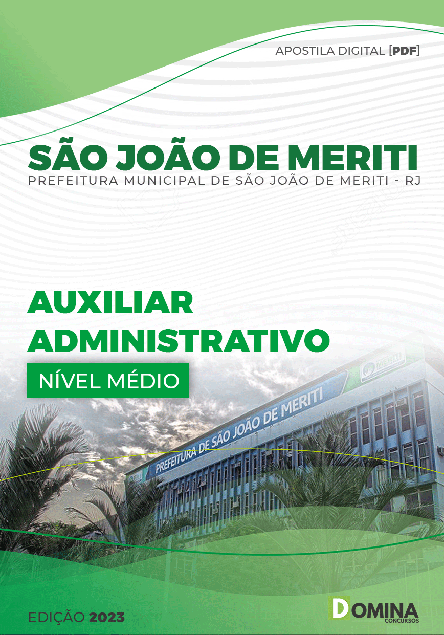 Apostila Pref São João Meriti RJ 2023 Auxiliar Administrativo