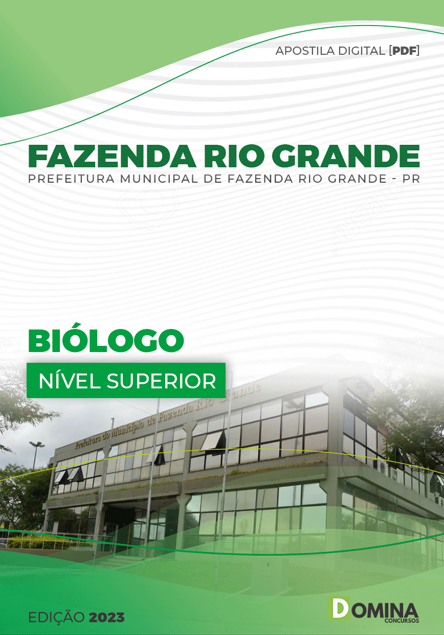 Apostila Pref Fazenda Rio Grande PR 2023 Biólogo