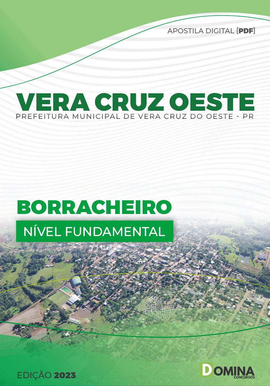 Apostila Pref Vera Cruz Oeste PR 2023 Borracheiro