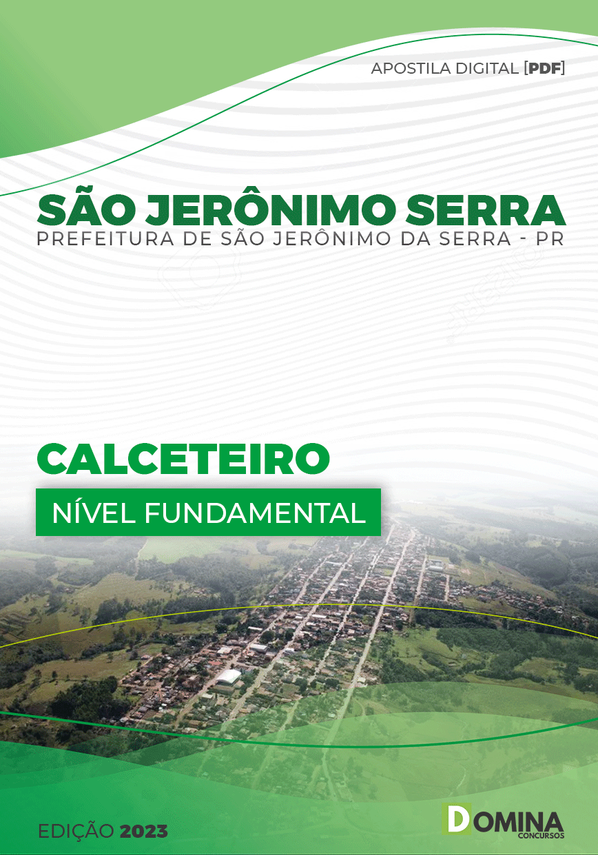 Apostila Pref São Jerônimo Serra PR 2023 Calceteiro