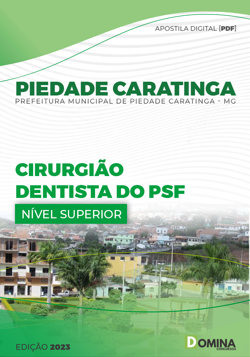 Apostila Pref Piedade Caratinga MG 2023 Cirurgião Dentista PSF