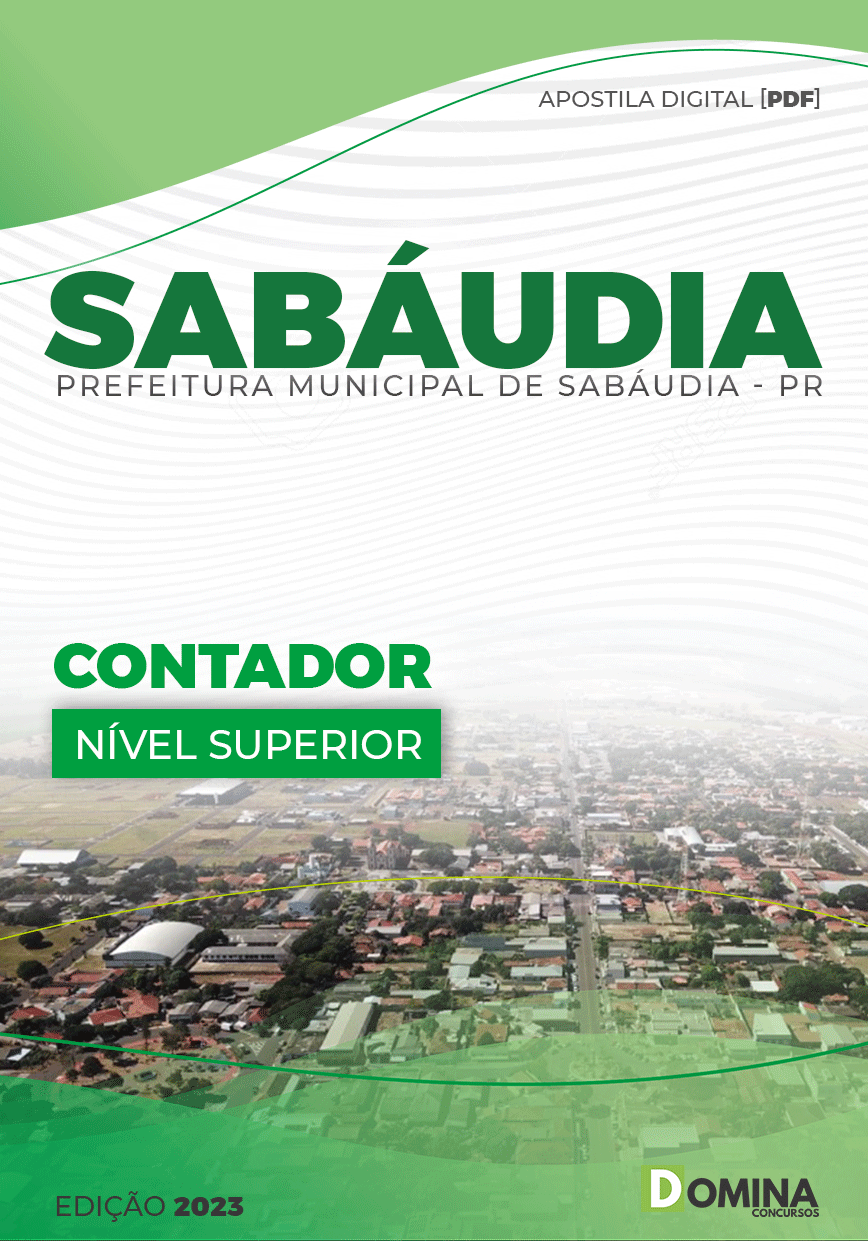 Apostila Concurso Pref Sabáudia PR 2023 Contador