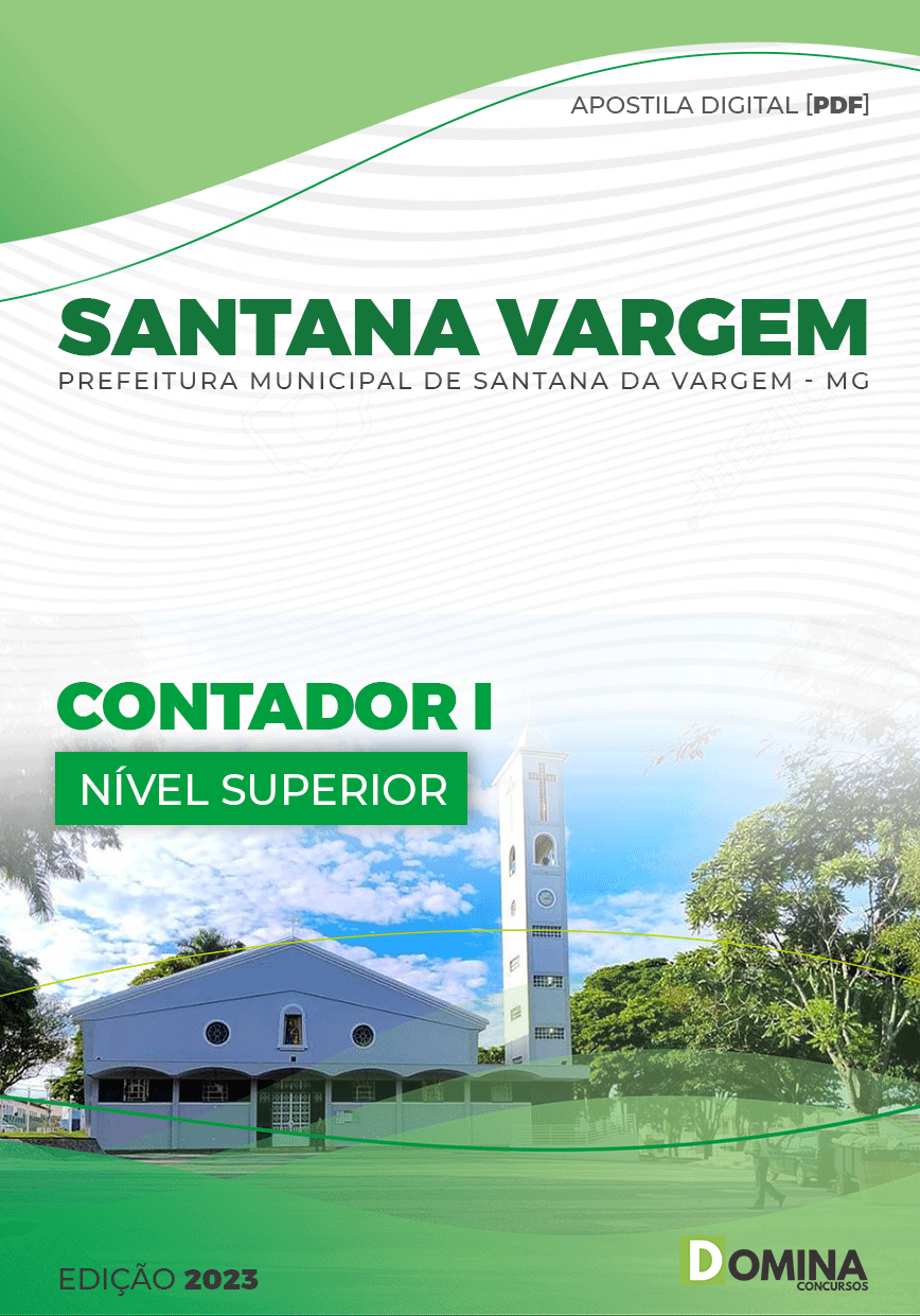 Apostila Pref Santana Vargem MG 2023 Contador I