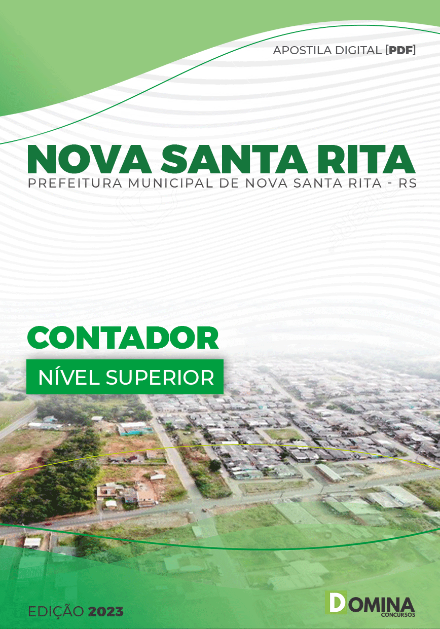 Apostila Digital Pref Nova Santa Rita RS 2023 Contador