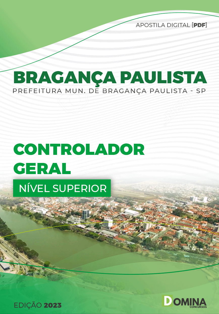 Apostila Pref Bragança Paulista SP 2023 Controlador Geral