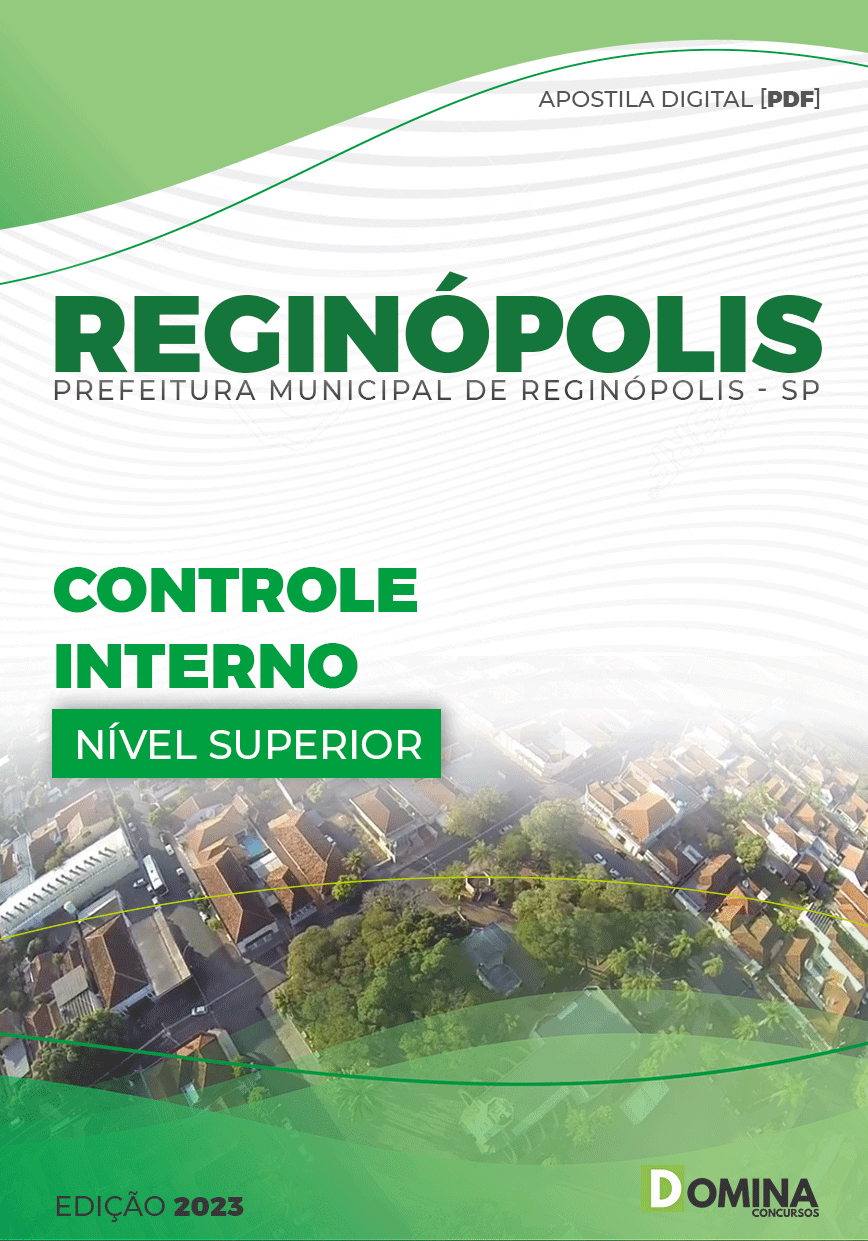 Apostila Digital Pref Reginópolis SP 2023 Controle Interno