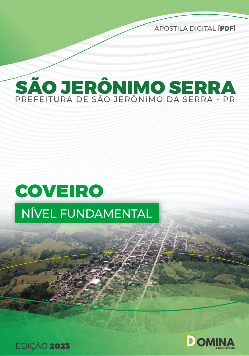 Apostila Pref São Jerônimo Serra PR 2023 Coveiro