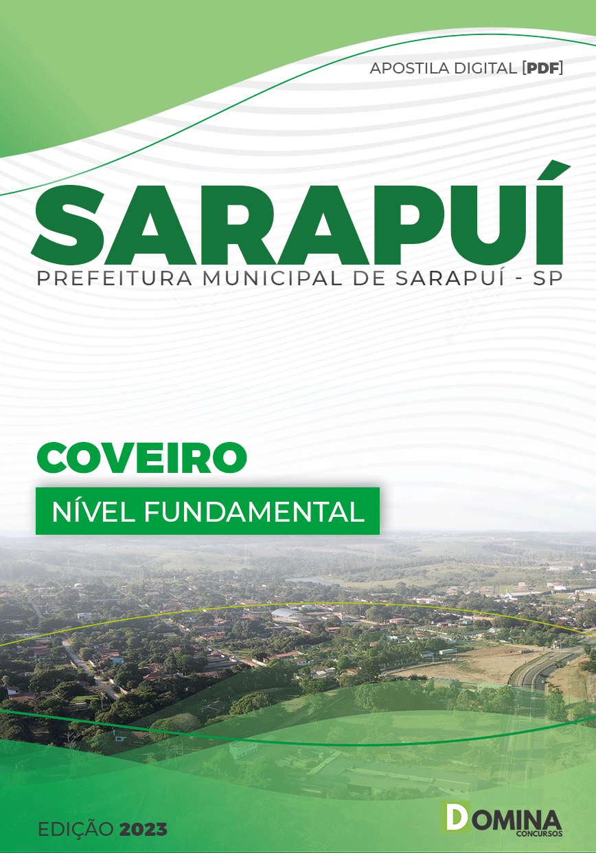 Apostila Digital Concurso Pref Sarapuí SP 2023 Coveiro