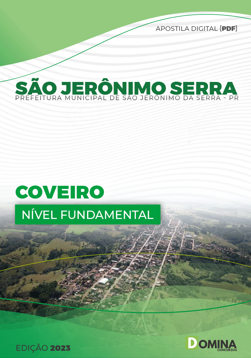 Apostila Pref São Jerônimo Serra PR 2023 Calceteiro