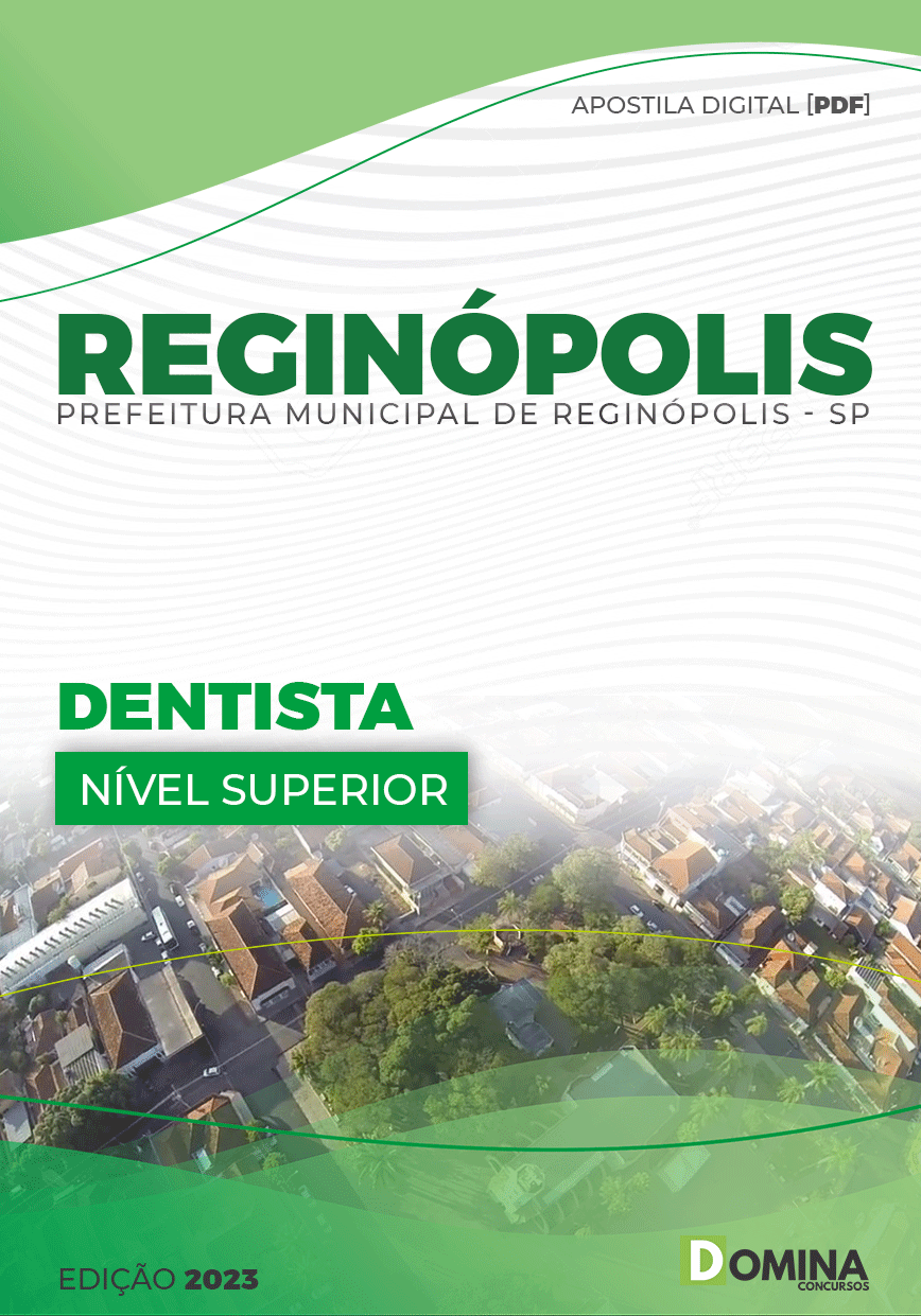 Apostila Digital Pref Reginópolis SP 2023 Dentista