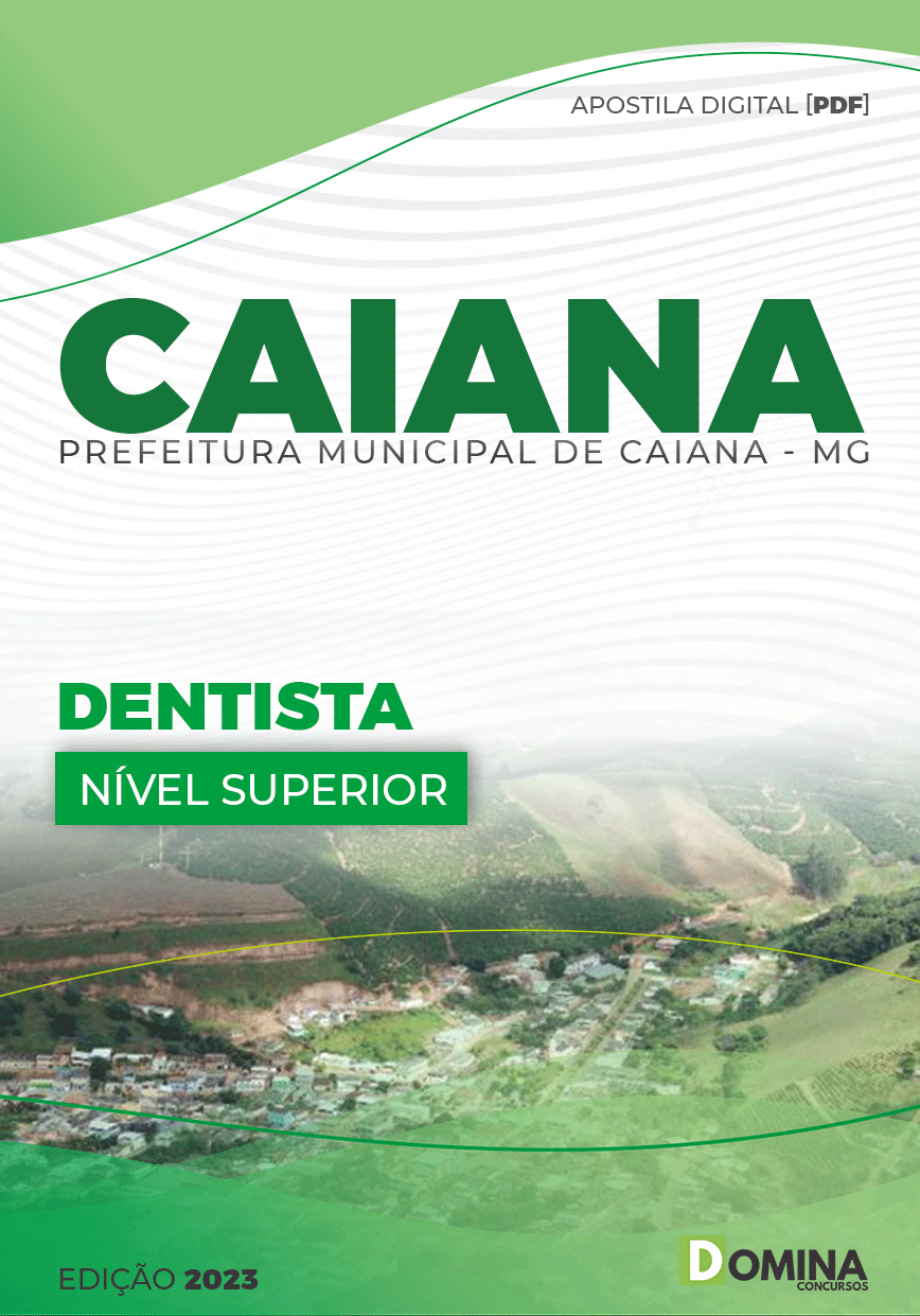 Apostila Concurso Pref Caiana MG 2023 Dentista