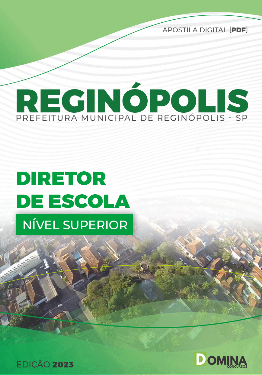 Apostila Digital Pref Reginópolis SP 2023 Diretor Escola