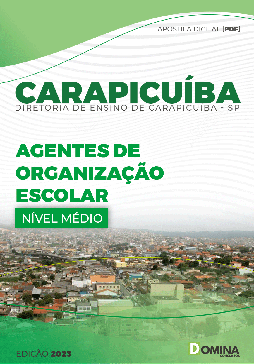 Apostila Diretor Ensino Carapicuiba SP 2023 Agente Organização Escolar