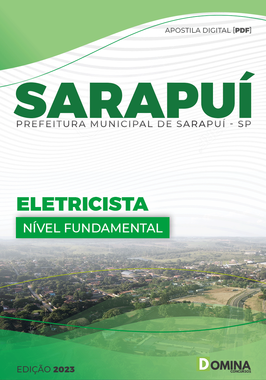 Apostila Concurso Pref Sarapuí SP 2023 Eleltricista