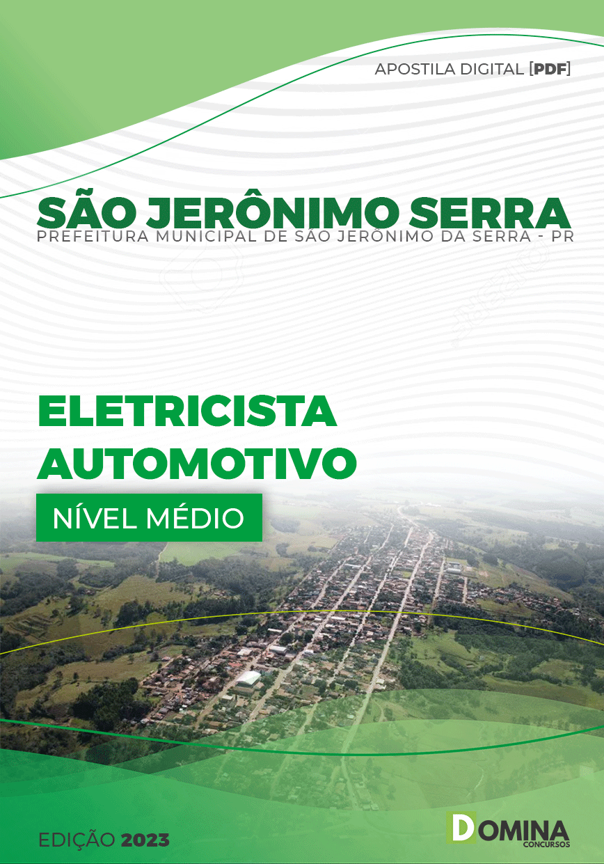 Apostila Pref São Jerônimo Serra PR 2023 Eletricista Automoivo