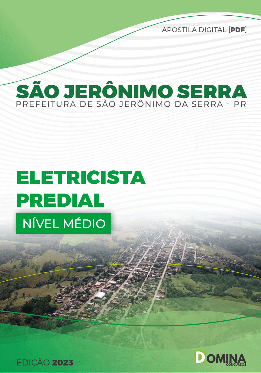 Apostila Pref São Jerônimo Serra PR 2023 Eletricista Predial