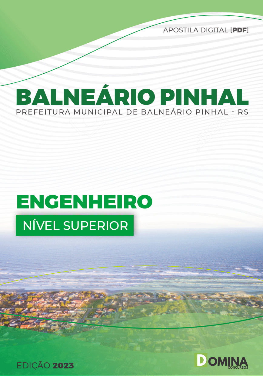 Apostila Digital Pref Balneário Pinhal RS 2023 Engenheiro