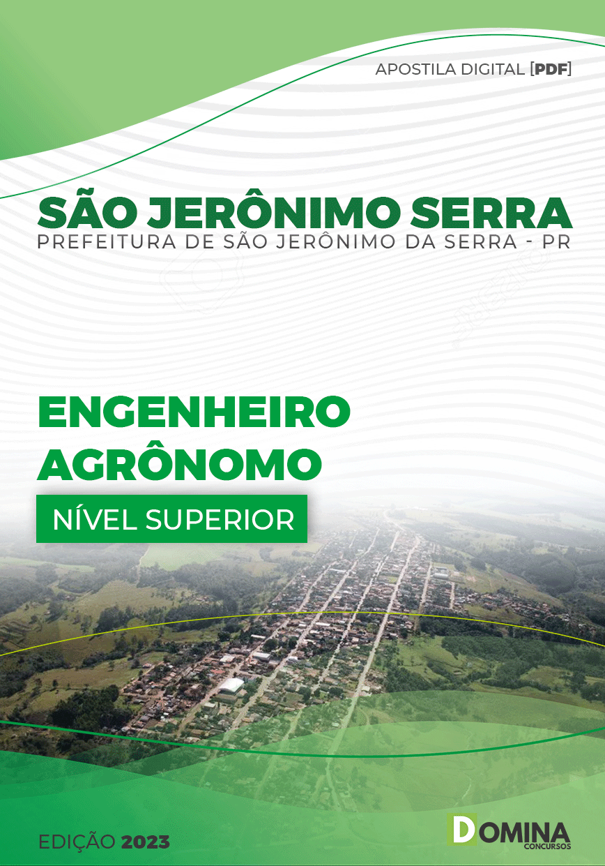 Apostila Pref São Jerônimo Serra PR 2023 Engenheiro Agrônomo