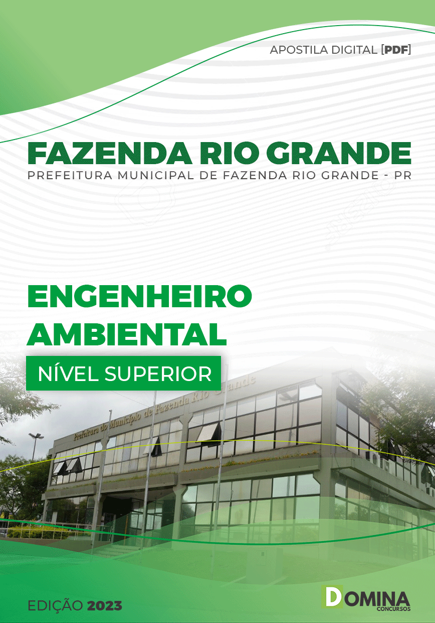 Apostila Pref Fazenda Rio Grande PR 2023 Engenheiro Ambiental