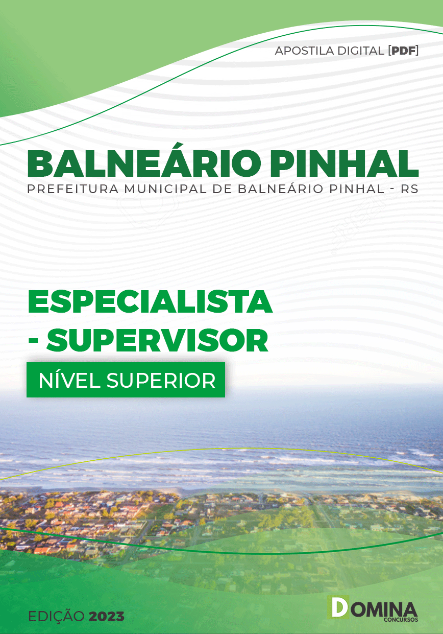 Apostila Pref Balneário Pinhal RS 2023 Especialista Supervisor