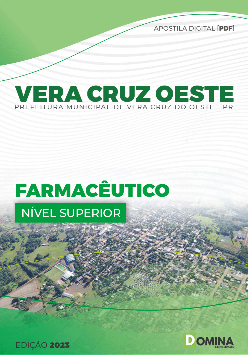 Apostila Digital Pref Vera Cruz Oeste PR 2023 Farmacêutico