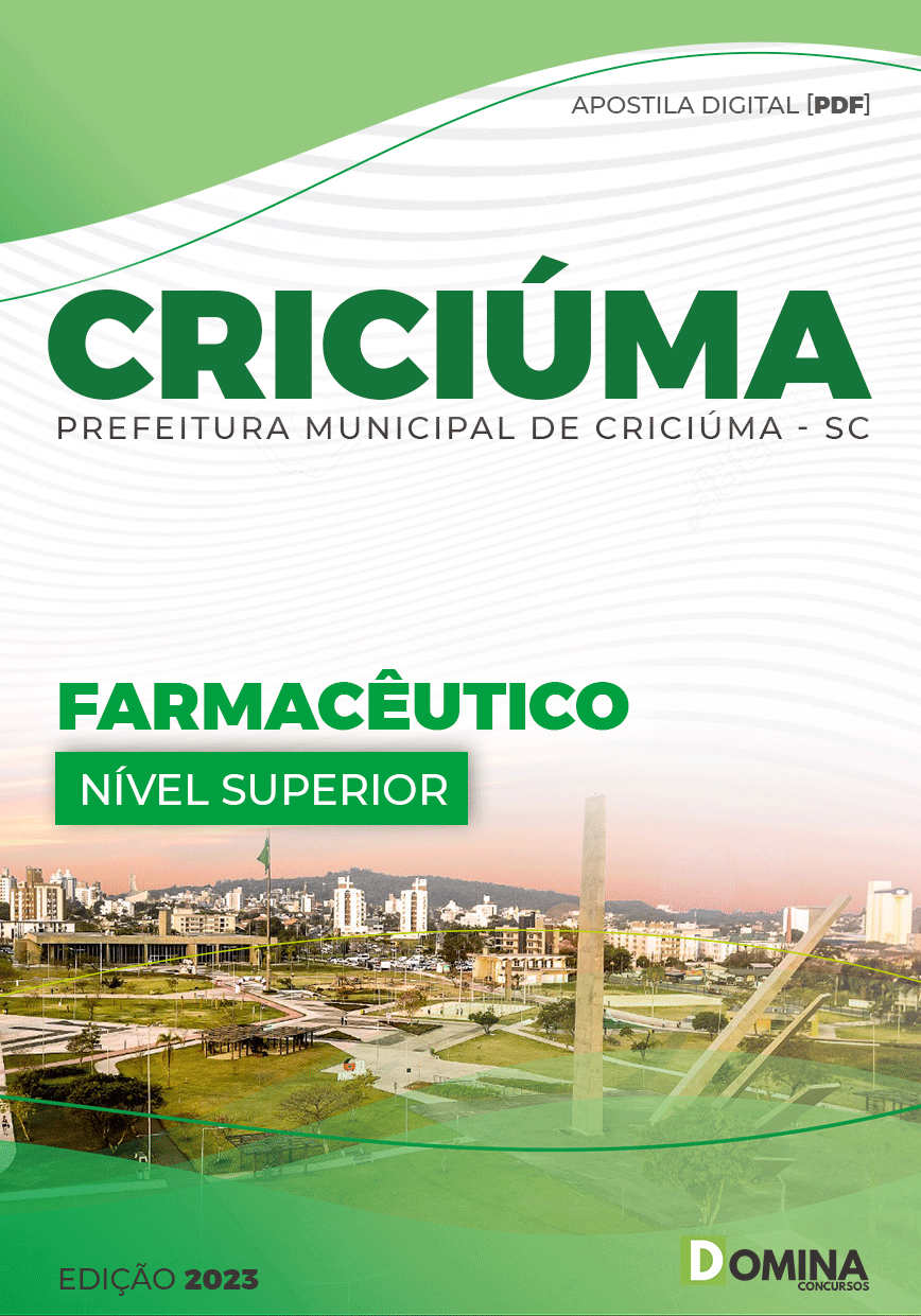 Apostila Concurso Pref Criciúma Sc 2023 Farmacêutico