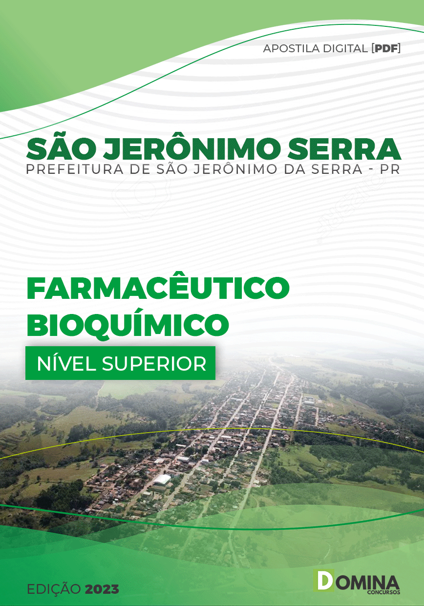 Apostila Pref São Jerônimo Serra PR 2023 Farmacêutico