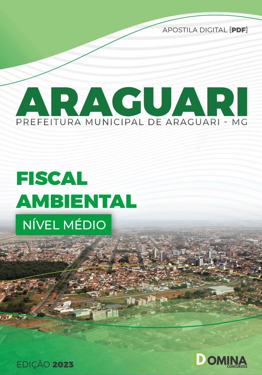 Apostila Digital Pref Araguari MG 2023 Fiscal Ambiental