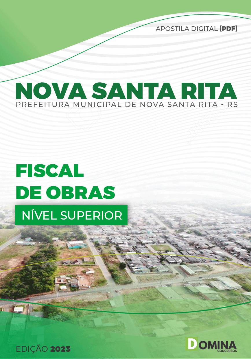 Apostila Pref Nova Santa Rita RS 2023 Fiscal Obras
