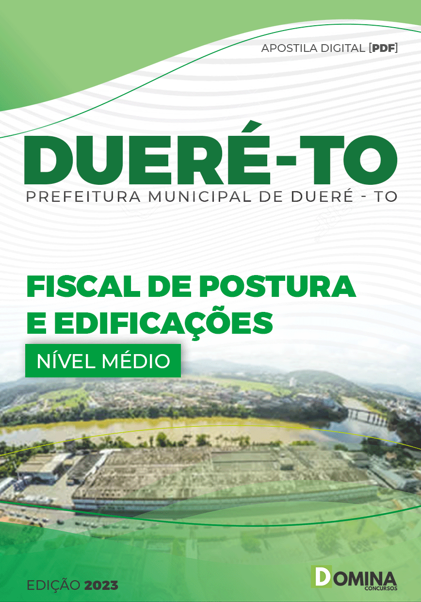 Apostila Pref Dueré TO 2023 Fiscal Postura Edificações