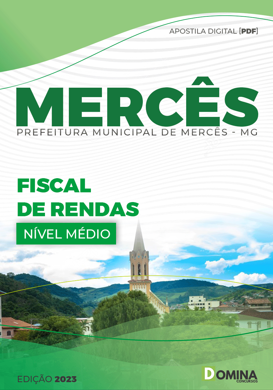 Apostila Concurso Pref Mercês MG 2023 Fiscal Renda