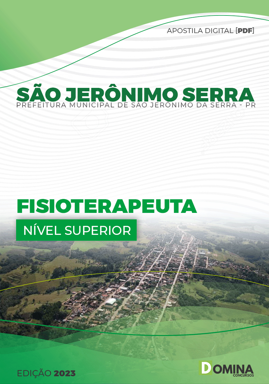 Apostila Pref São Jerônimo Serra PR 2023 Fisioterapeuta