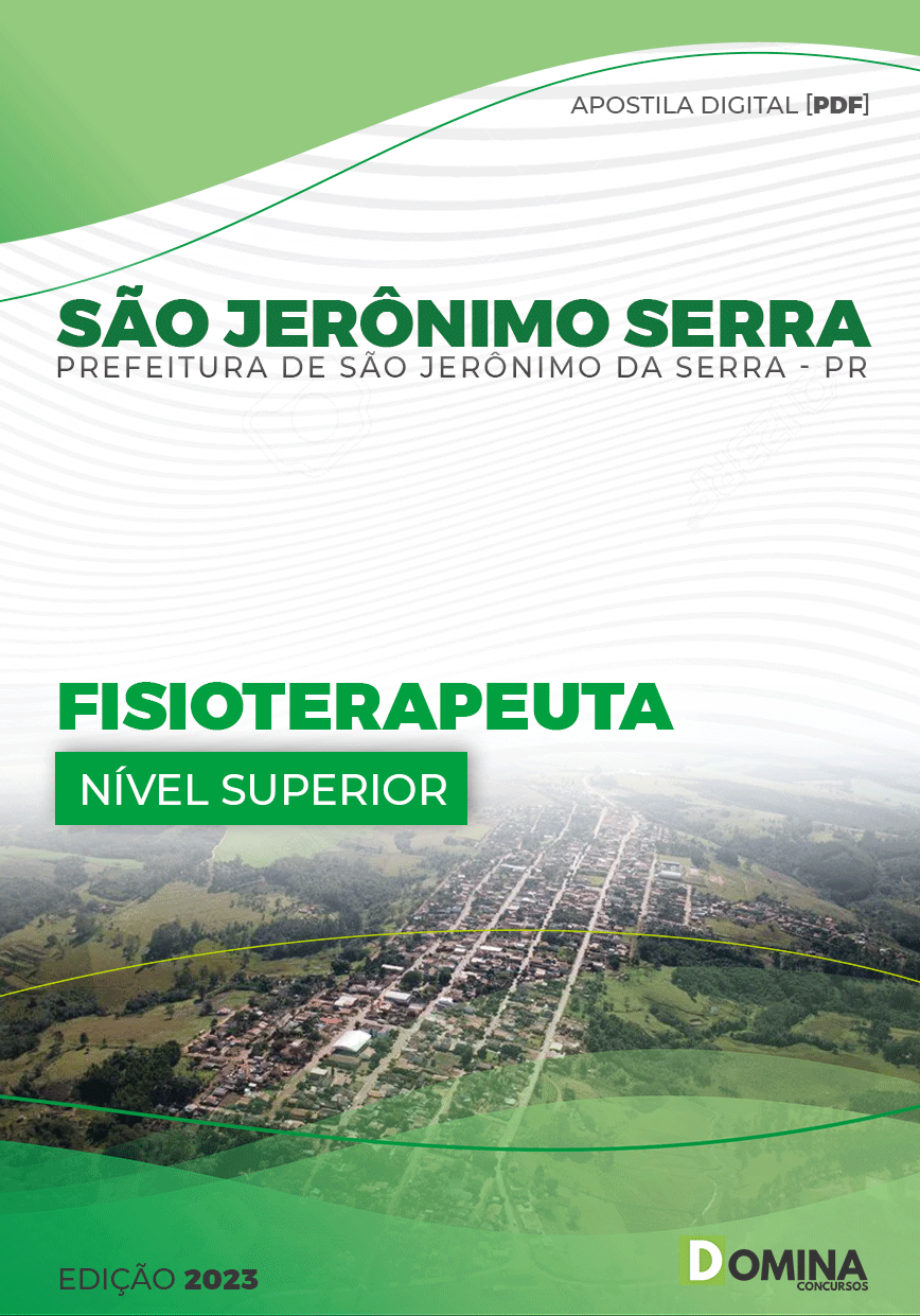 Apostila Pref São Jerônimo Serra PR 2023 Fisioterapeuta