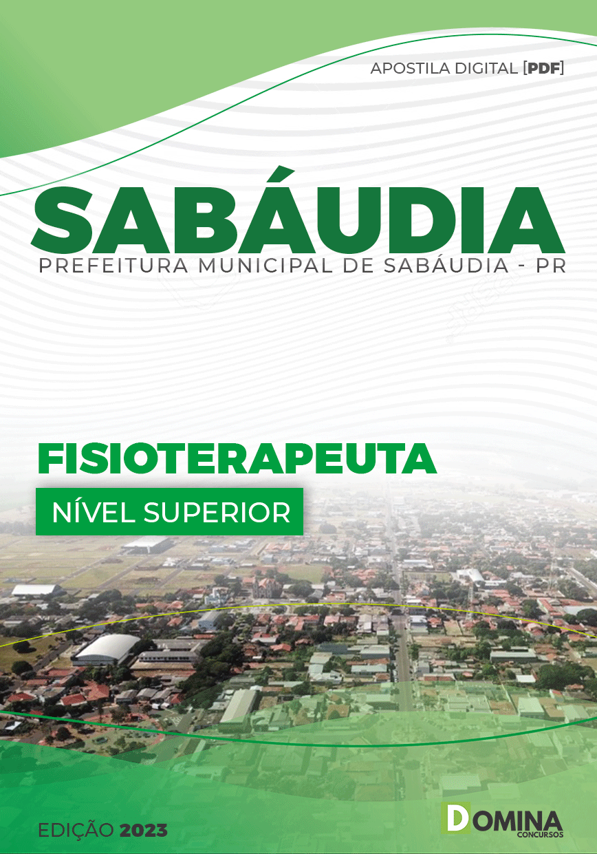 Apostila Digital Pref Sabáudia PR 2023 Fisioterapeuta