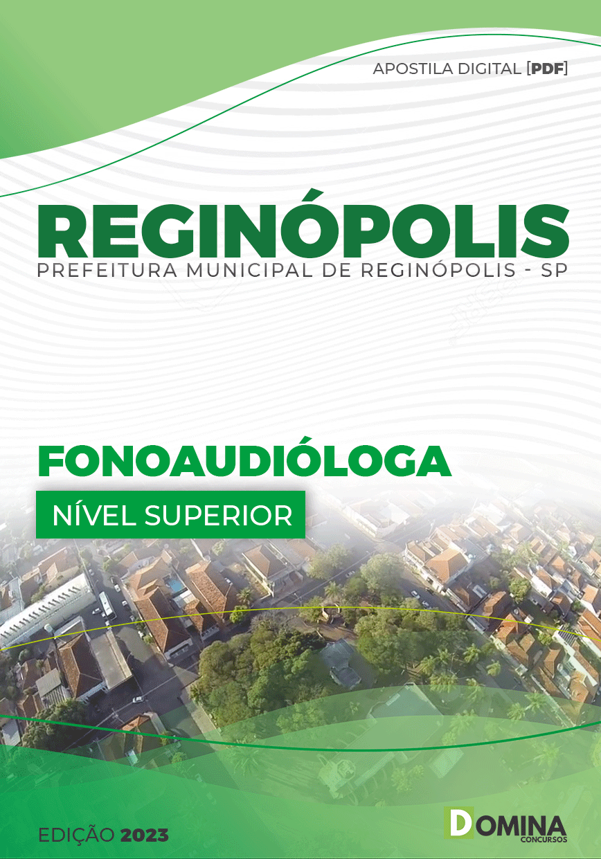 Apostila Digital Pref Reginópolis SP 2023 Fonoaudióloga