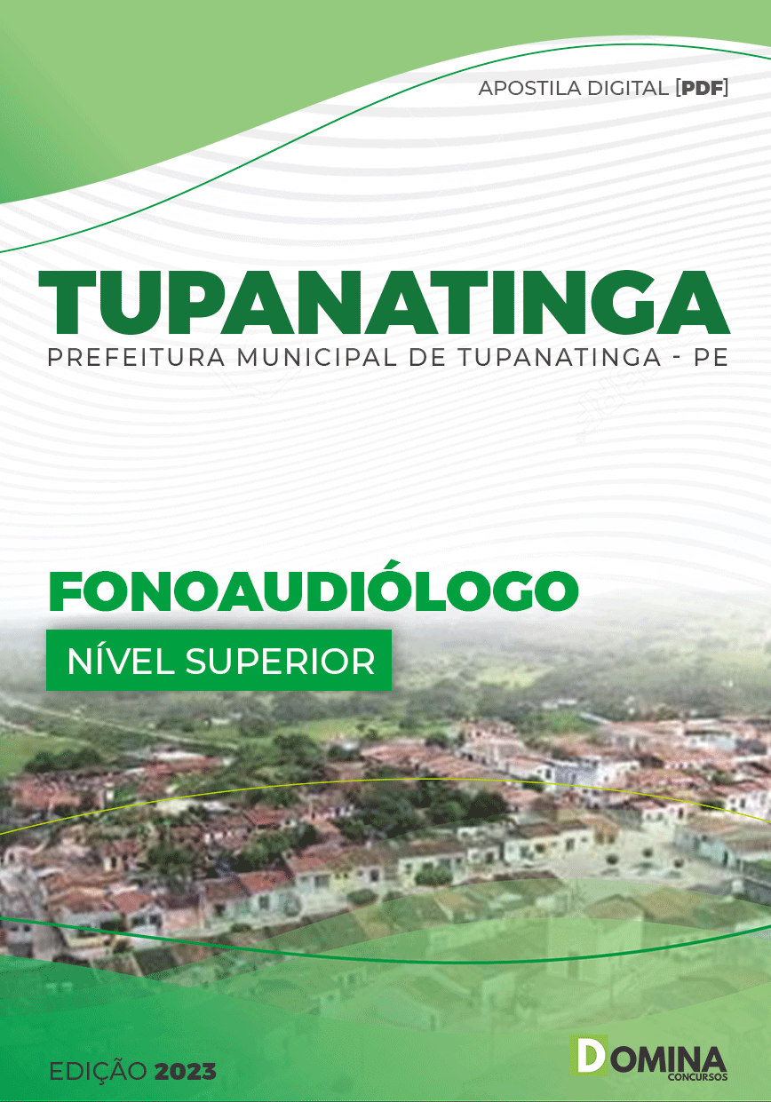 Apostila Digital Pref Tupanatinga PE 2023 Fonoaudiólogo