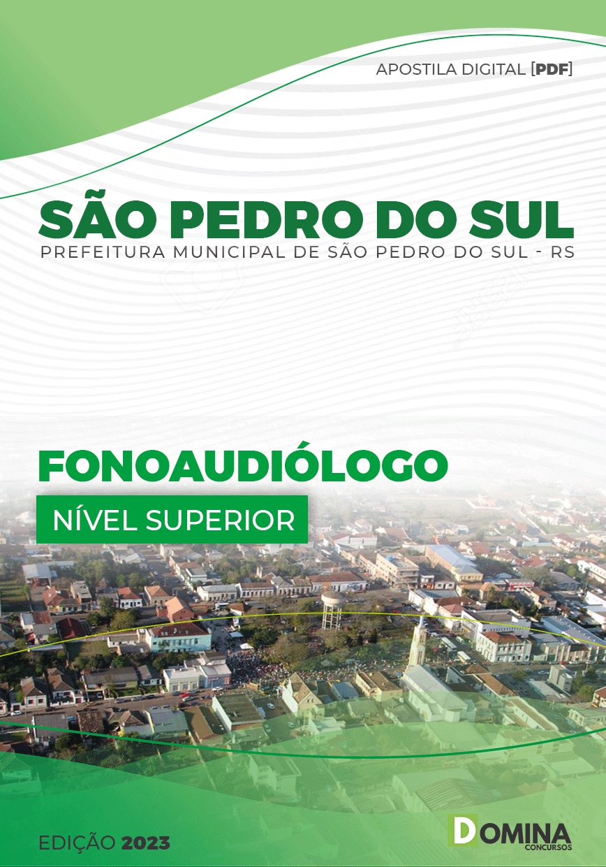 Apostila Digital Pref São Pedro do Sul RS 2023 Fonoaudiólogo