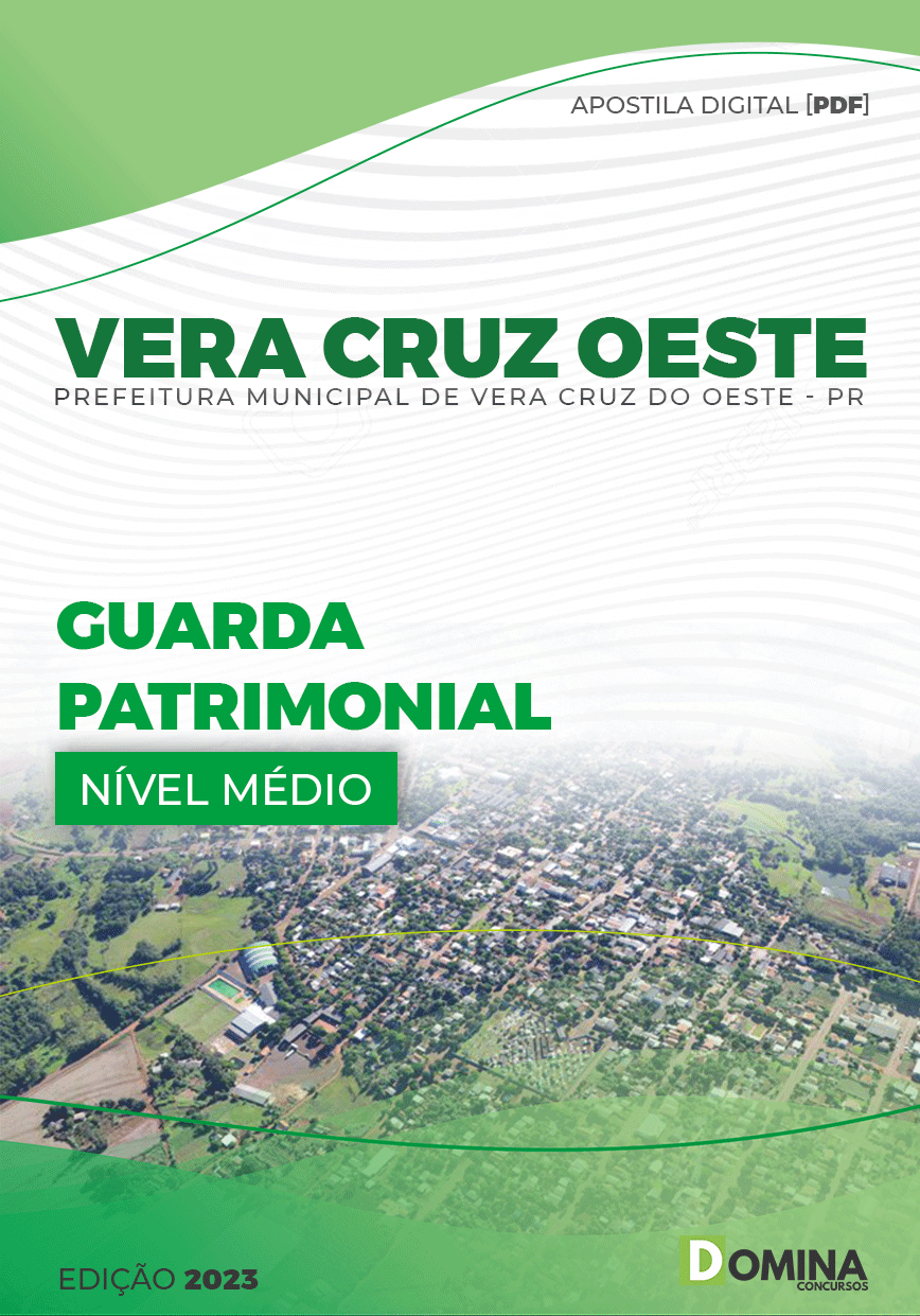 Apostila Pref Vera Cruz Oeste PR 2023 Guarda Patrimonial