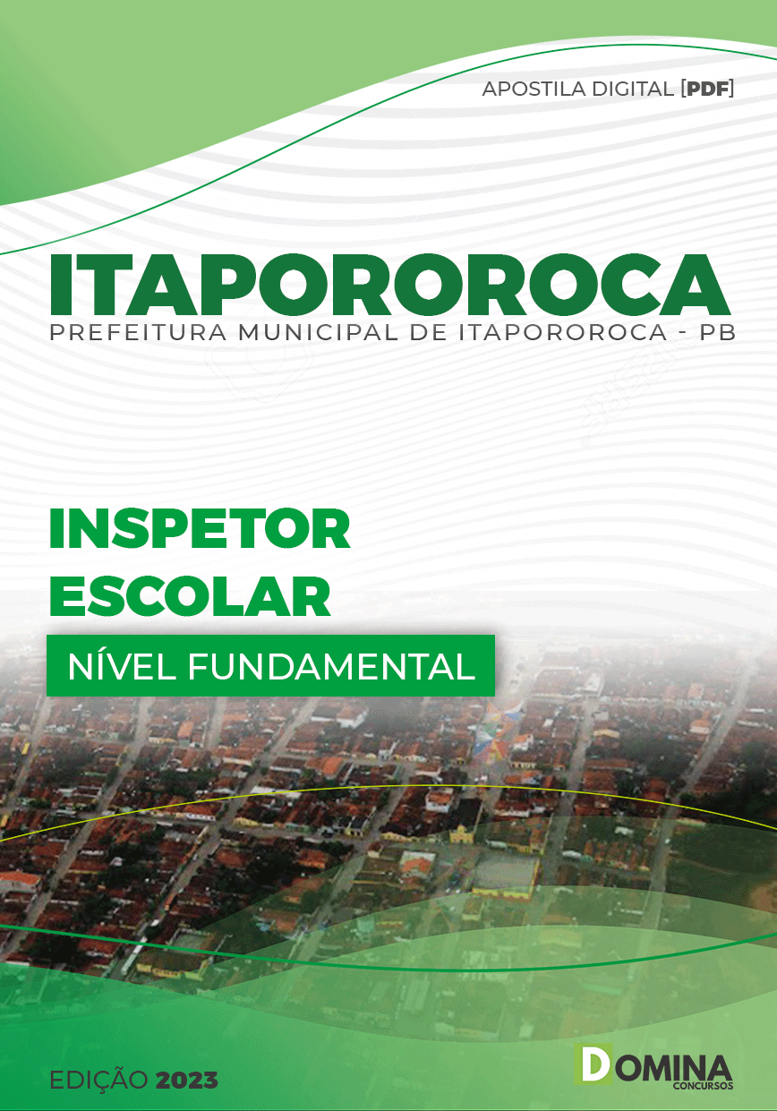 Apostila Concurso Pref Itapororoca PB 2023 Inspetor Escolar