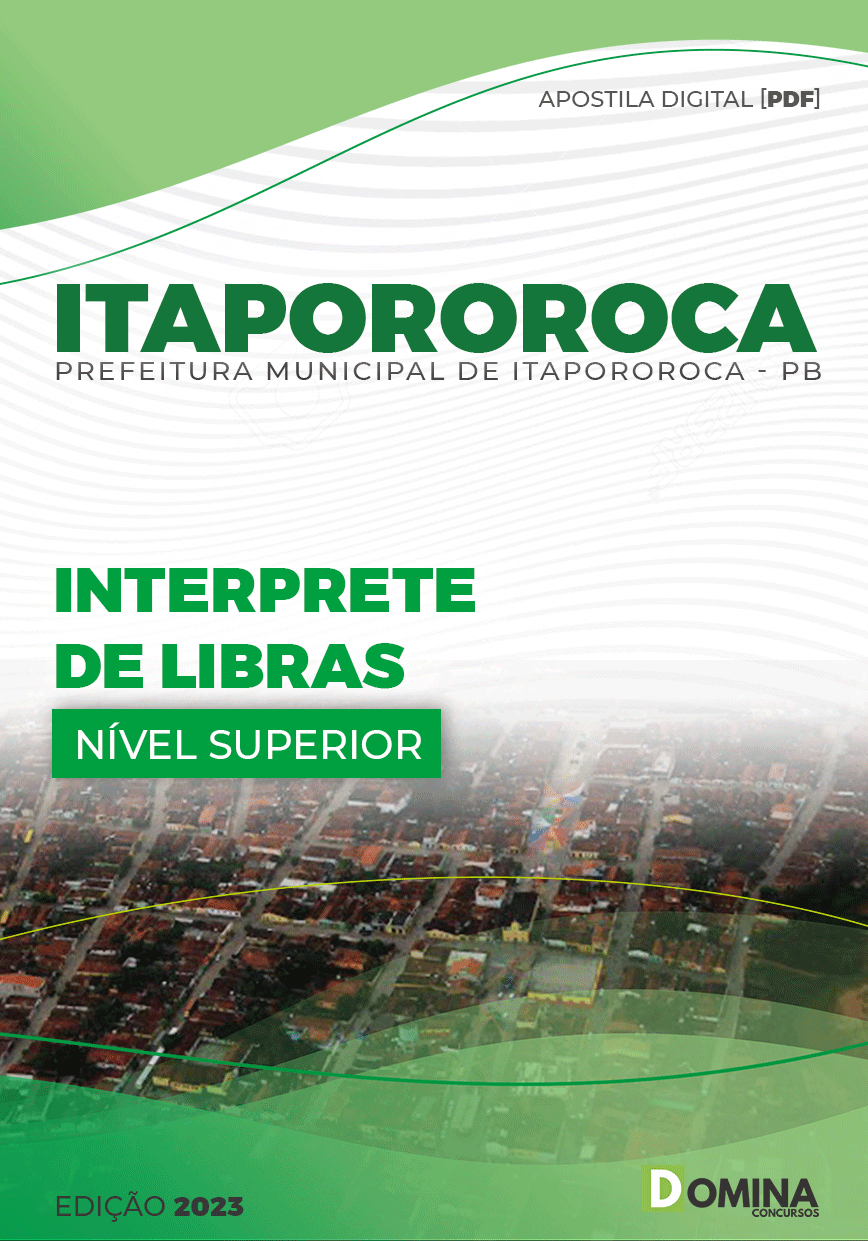 Apostila Digital Pref Itapororoca PB 2023 Interprete Libras