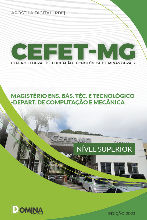 Apostila CEFET MG 2023 Magistério Ensino Técnico Computação